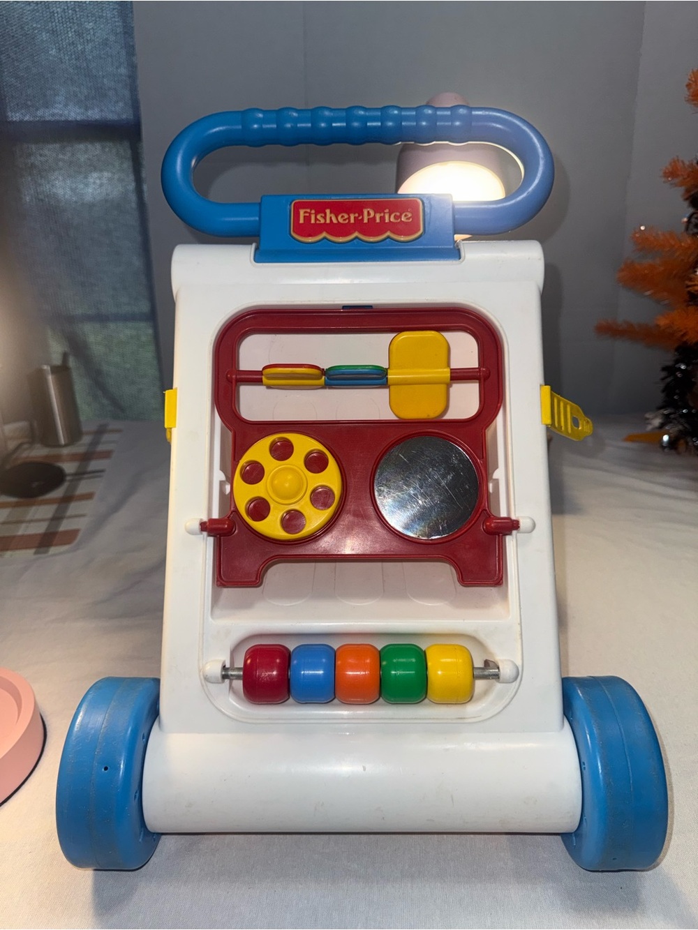 Vintage Fisher-Price Activity Walker Fold & Go 1040 1990 Sit to Stand Toddler